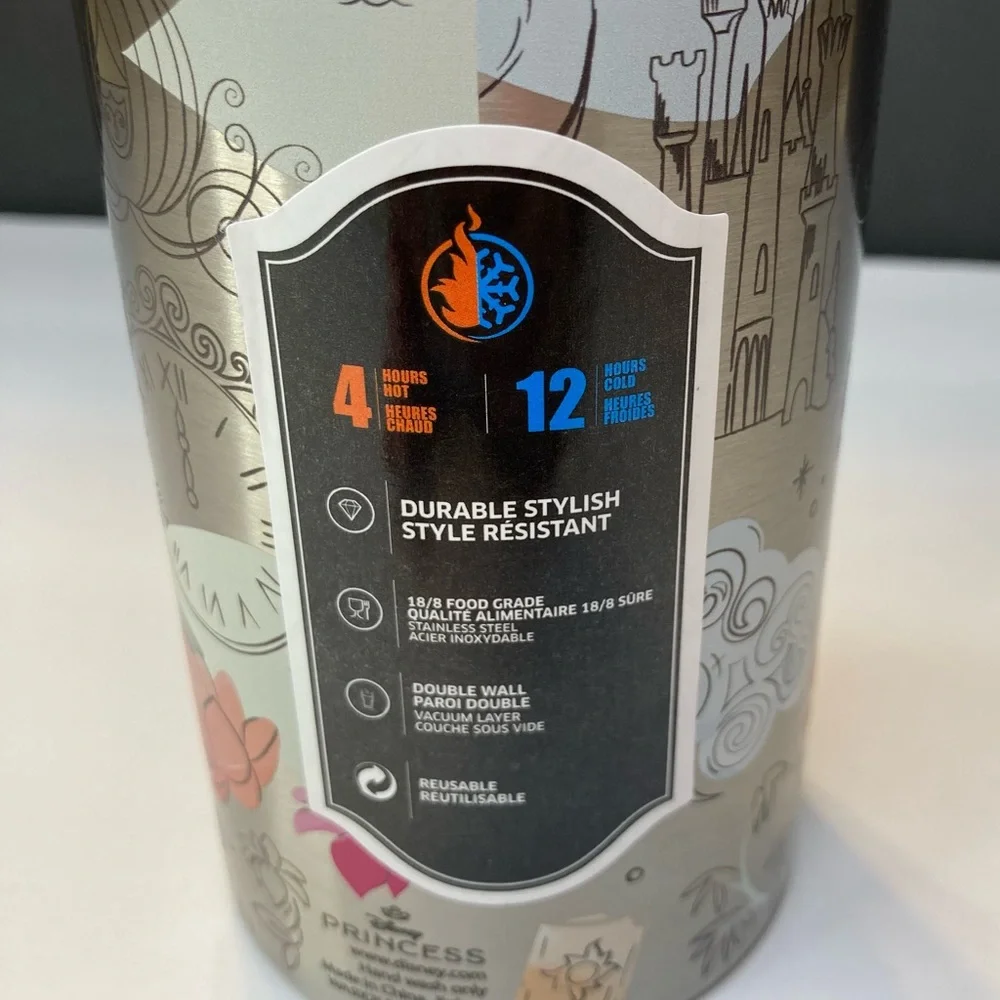 Bioworld Disney Princess Stainless Steel Thermos - Picture 9 of 13